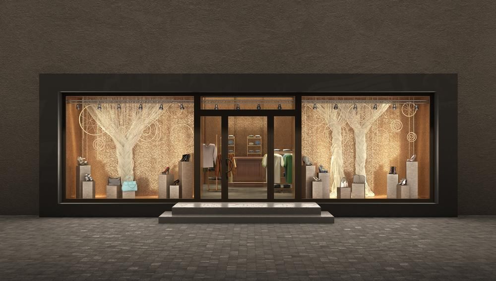 A 3d Rendering of a Clothing Store With a Large Window Display — Headlands Glass in Ballina, NSW