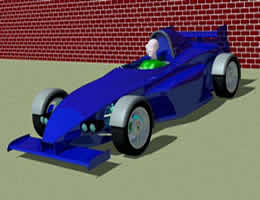 3D Model of Race Car