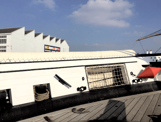 HMS Warrior GRP Hammock Stowage Port Side