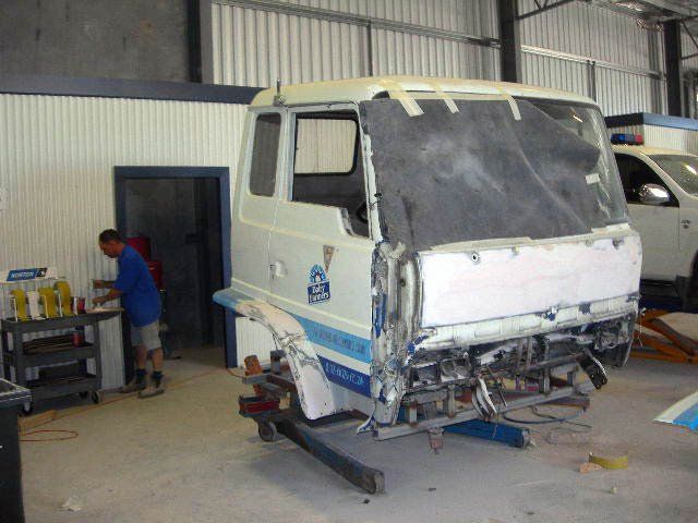 Wrecked Truck — Mildura, VIC — Mel Schmidt Panel Works