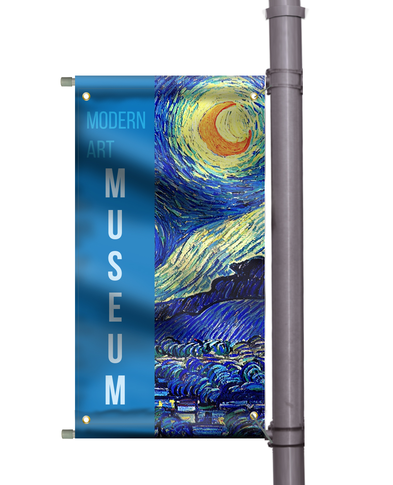 Pole banners Installation Kansas City Liberty mo