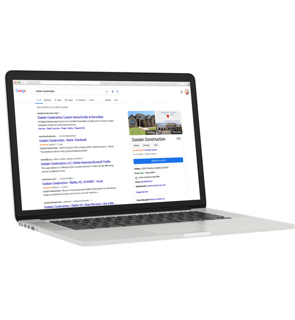 Financial services web design
