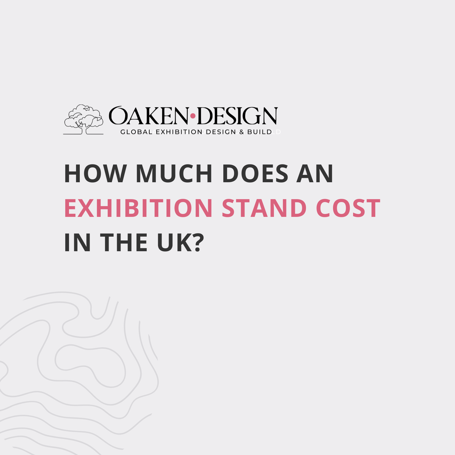 How much does an exhibition stand cost in the UK?