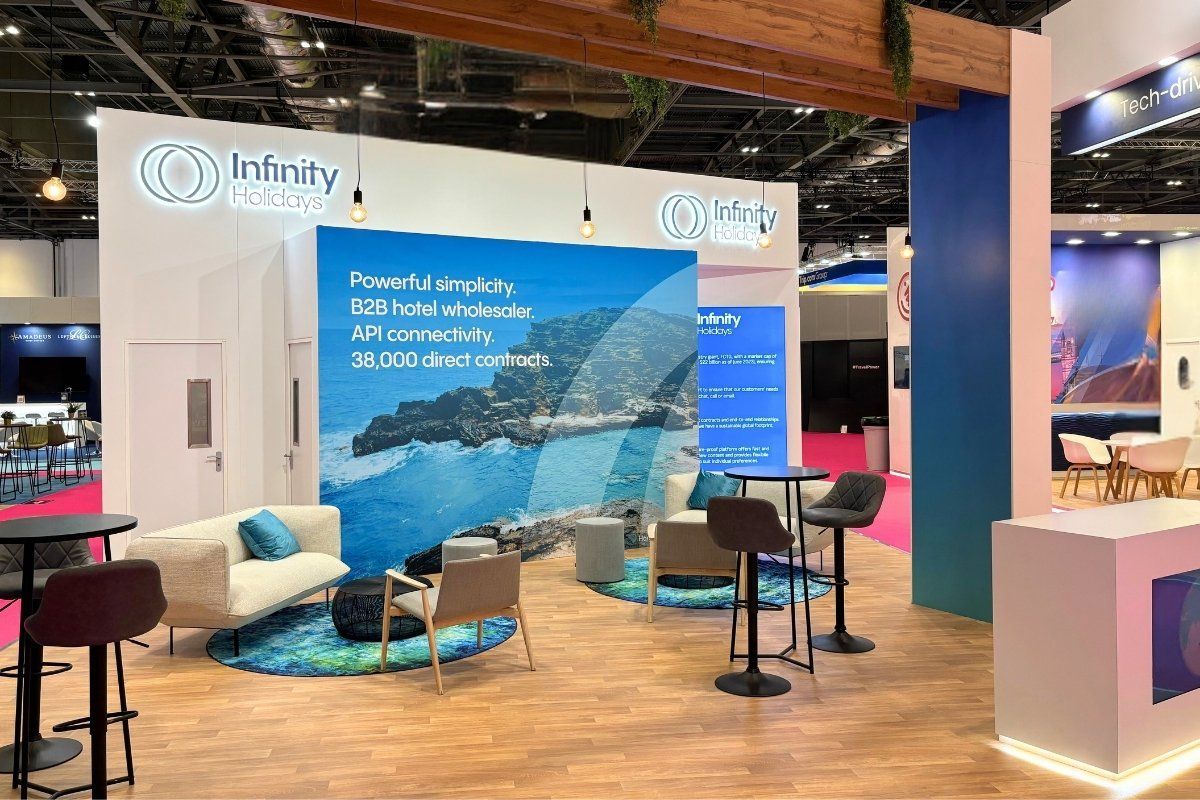 Infinity Holidays showcasing brand launch at WTM
