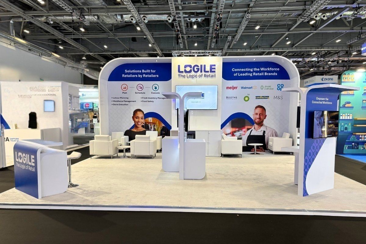 Large exhibition stand at Retail Solutions Excel London