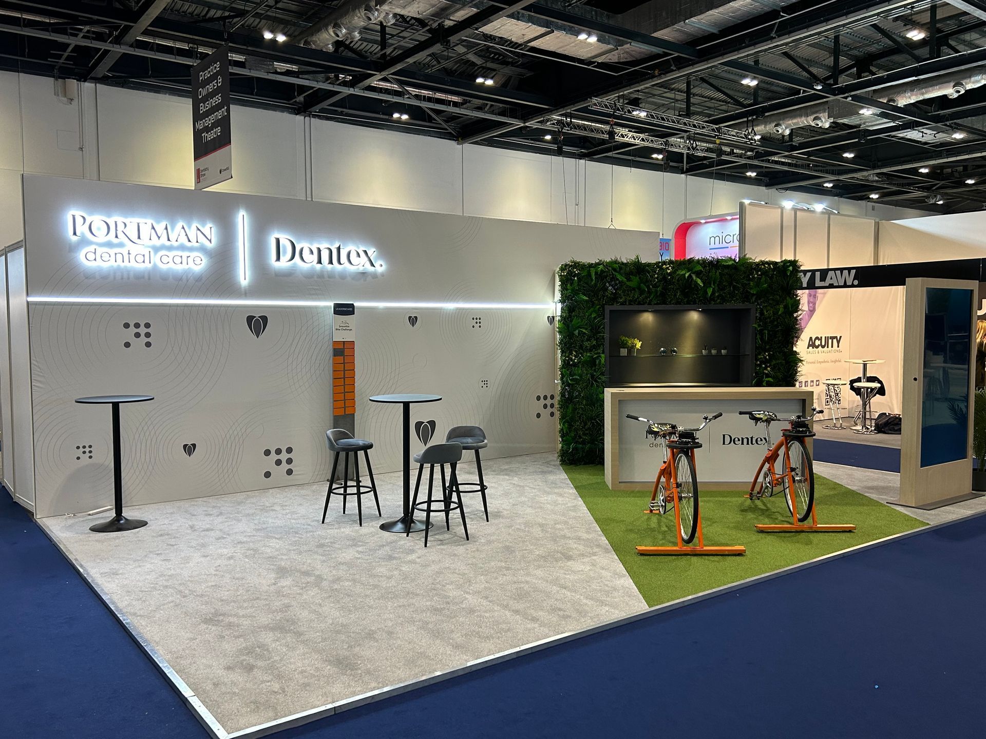 Visitor engagement on Portman Dentex exhibition stand at BDIA