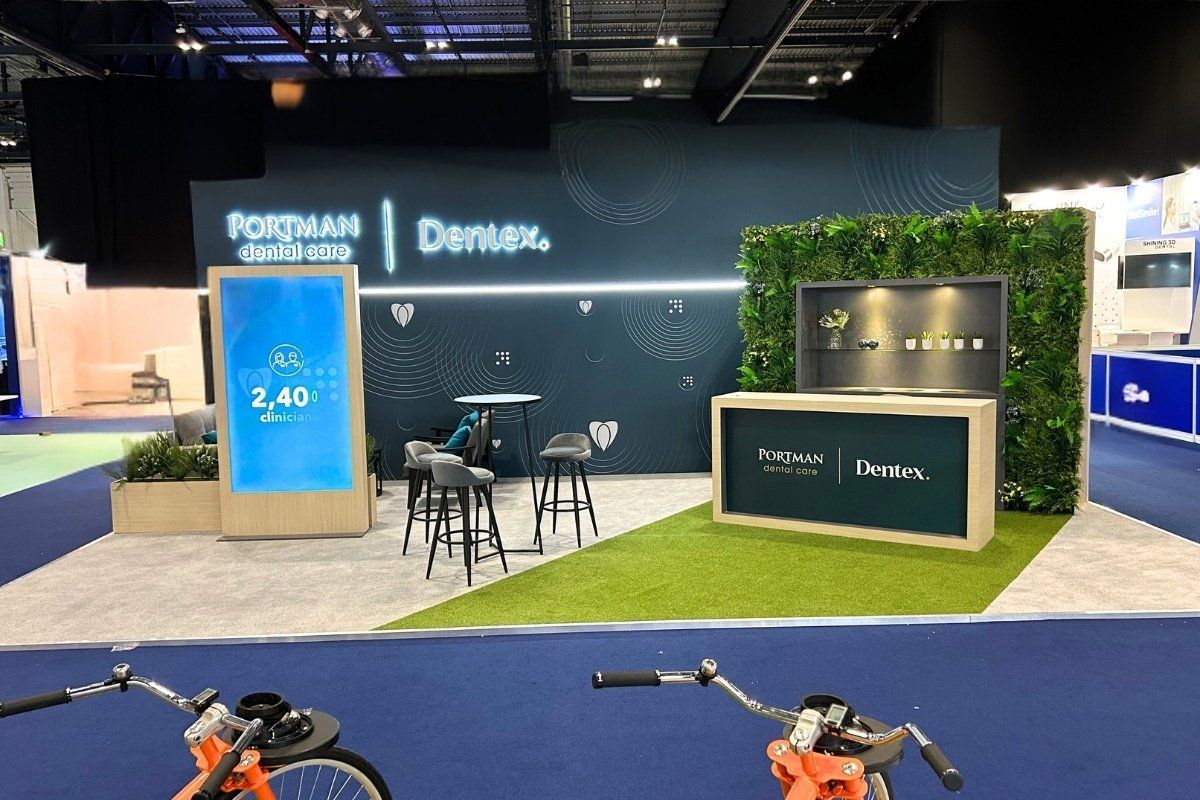 On stand visitor engagement on Portman Dentex booth