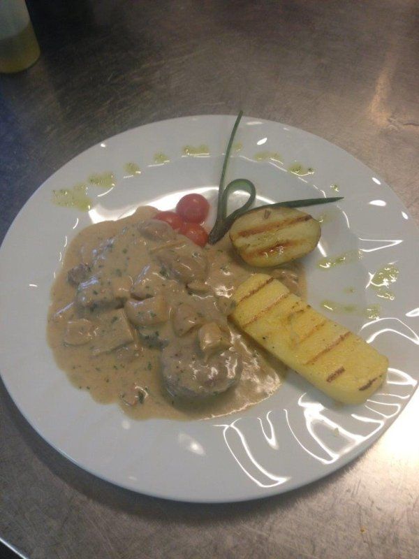 Scaloppine con polenta