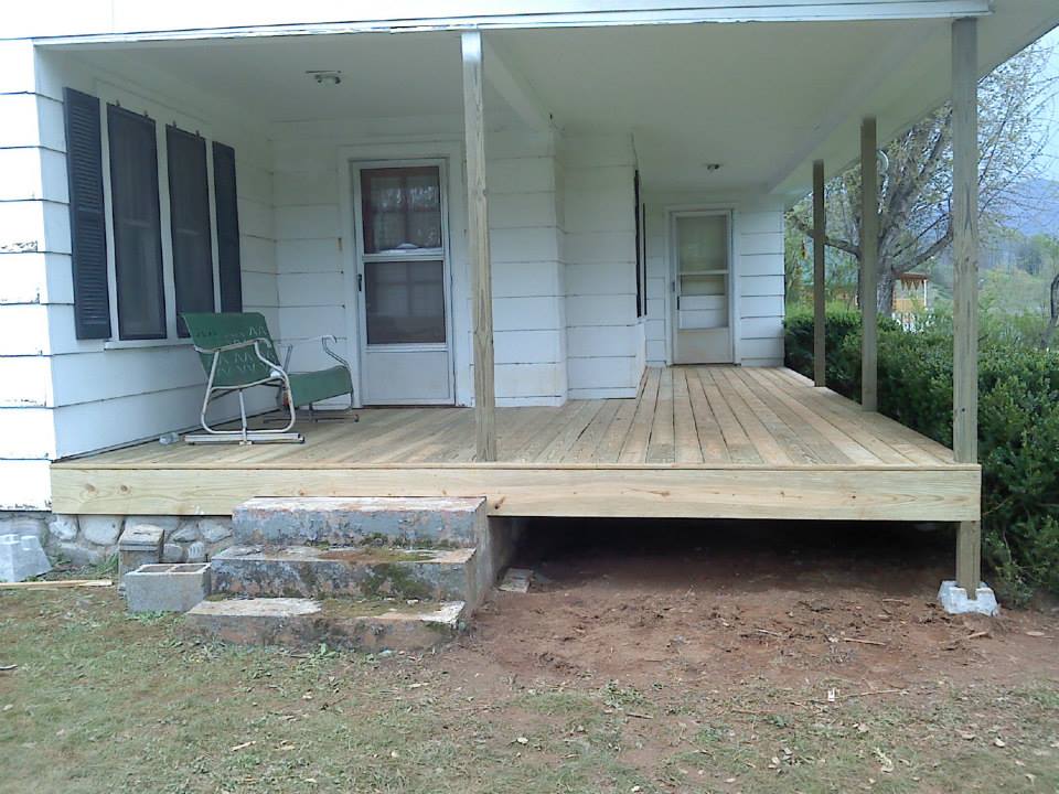 Beautiful Deck Of Residential House — Candler, NC — ARS Construction Service