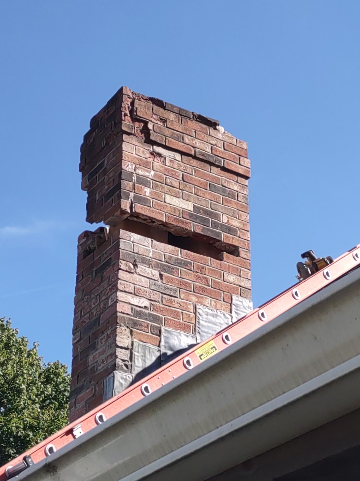 brick masonry chimney reconstruction and repair in Augusta, GA