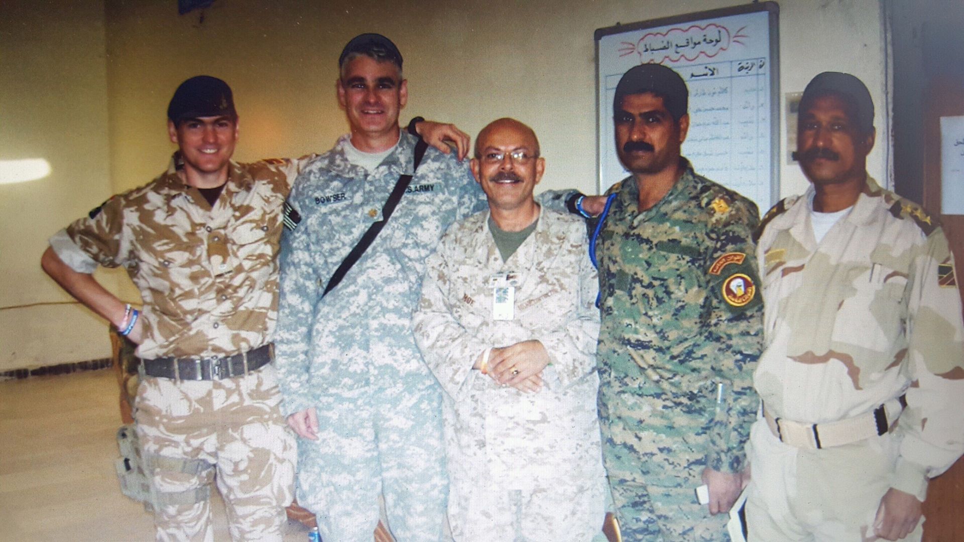 Craig Bowser in military uniform