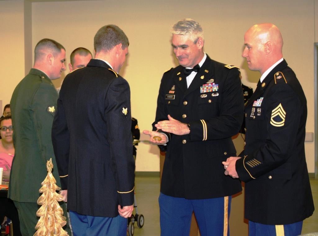 Craig Bowser is military dress uniform