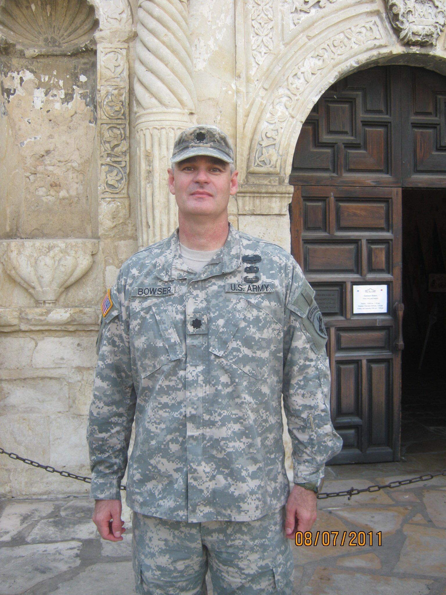 Craig Bowser in military uniform