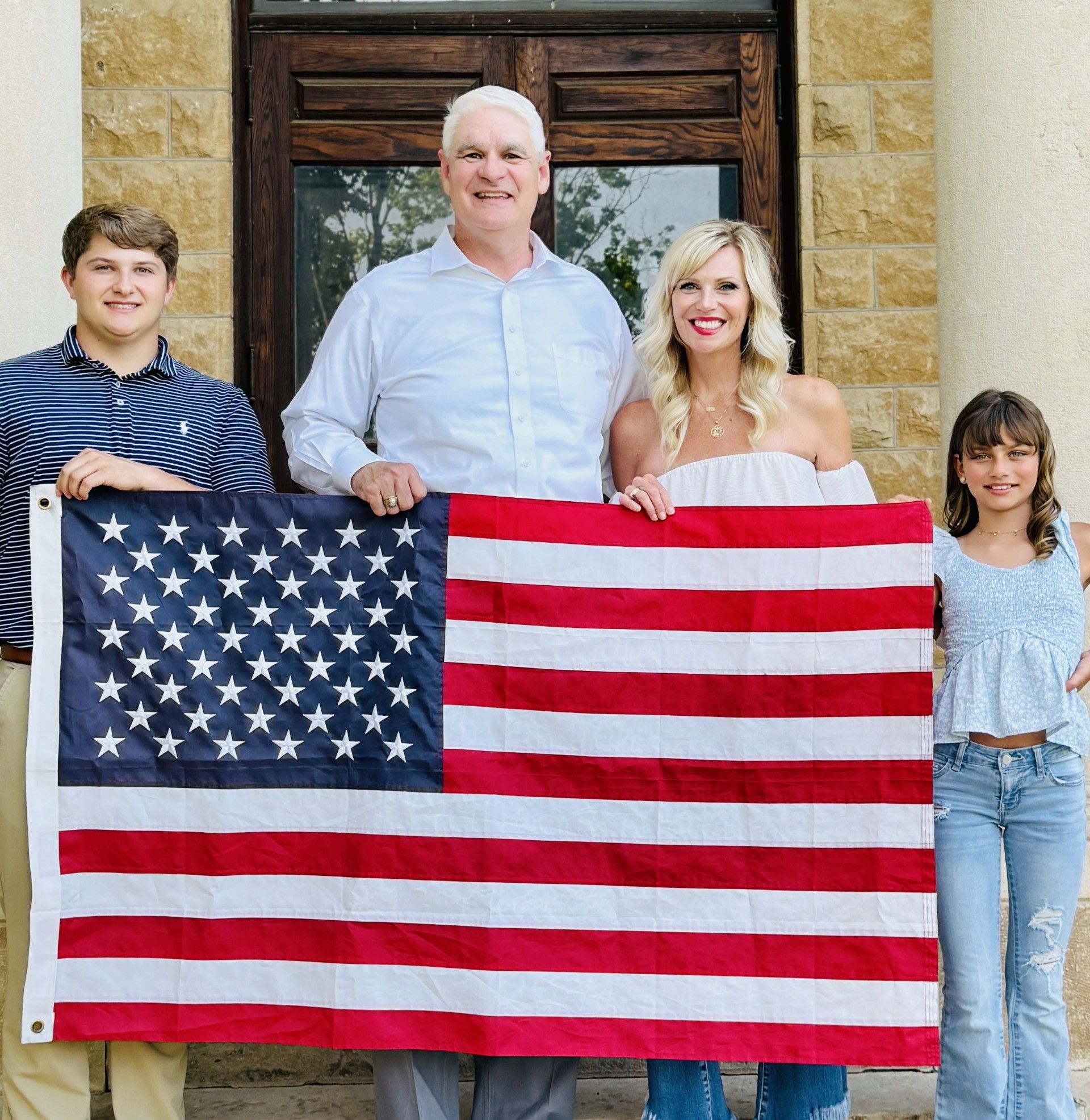 Craig Bowser with his family