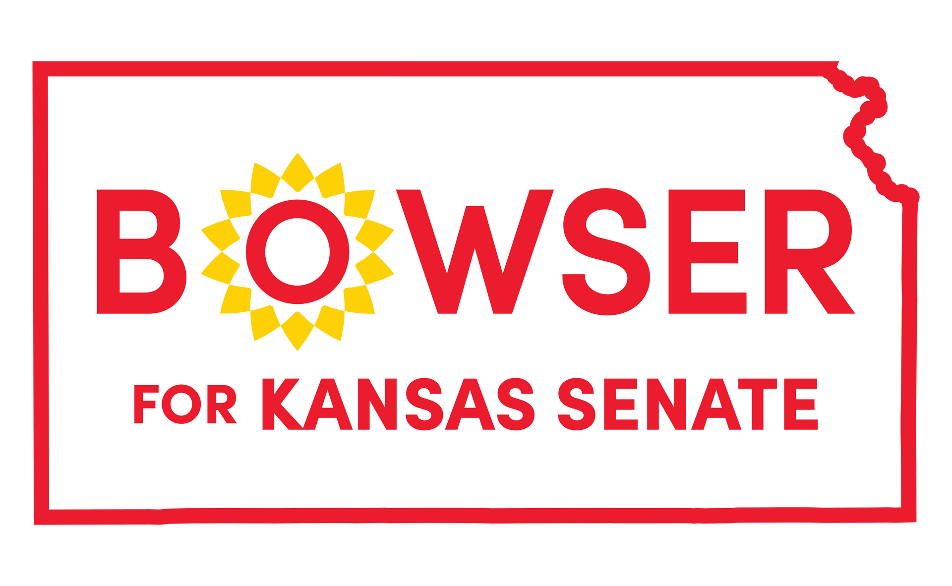 Craig Bowser for Kansas Senate Logo White