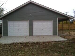 Two Doors Gray Garage — Garages in Old Hickory, TN