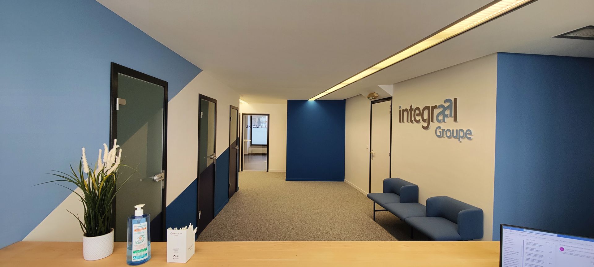 Accueil bureau rénovation