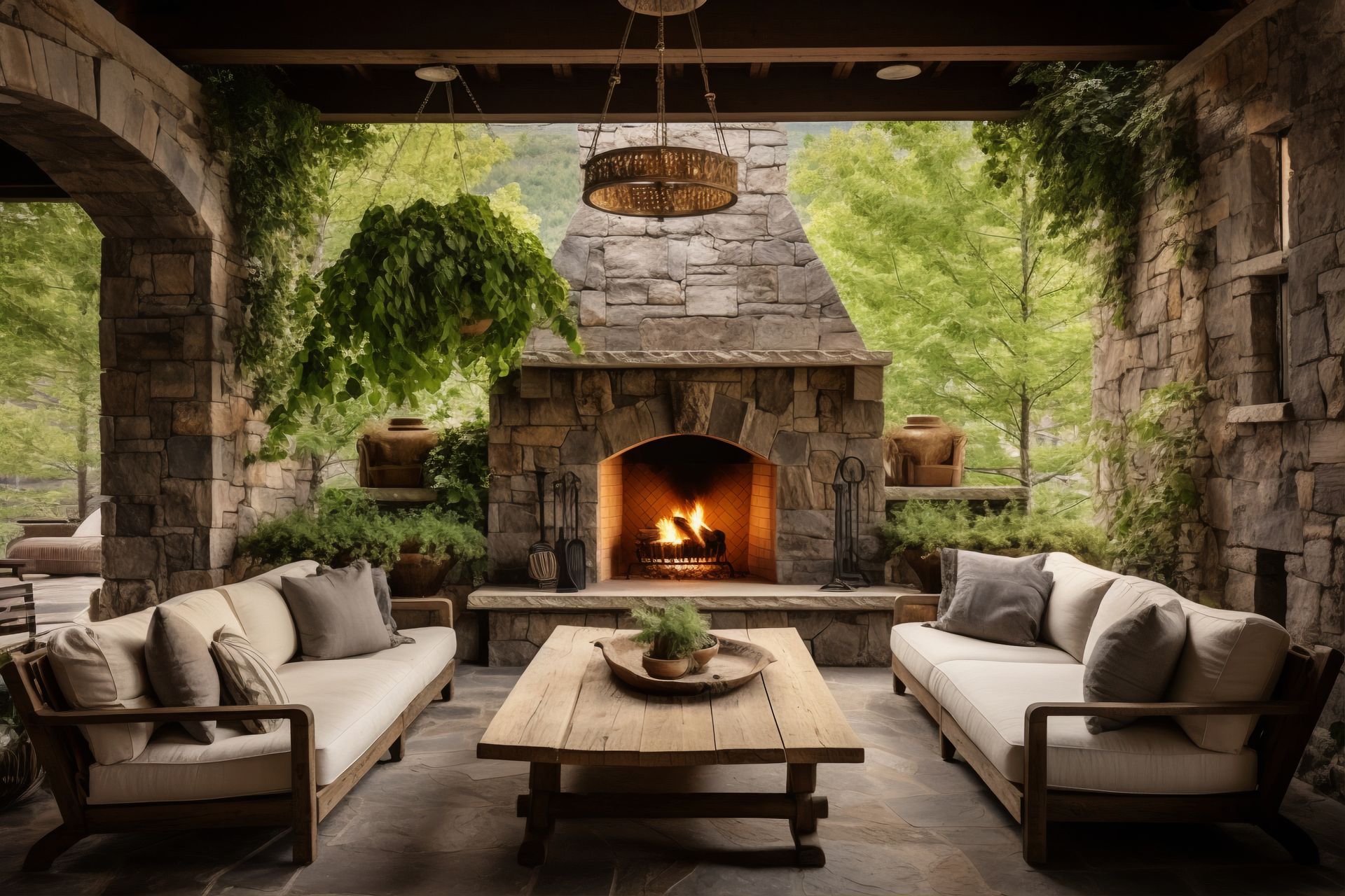 rustic outdoor space