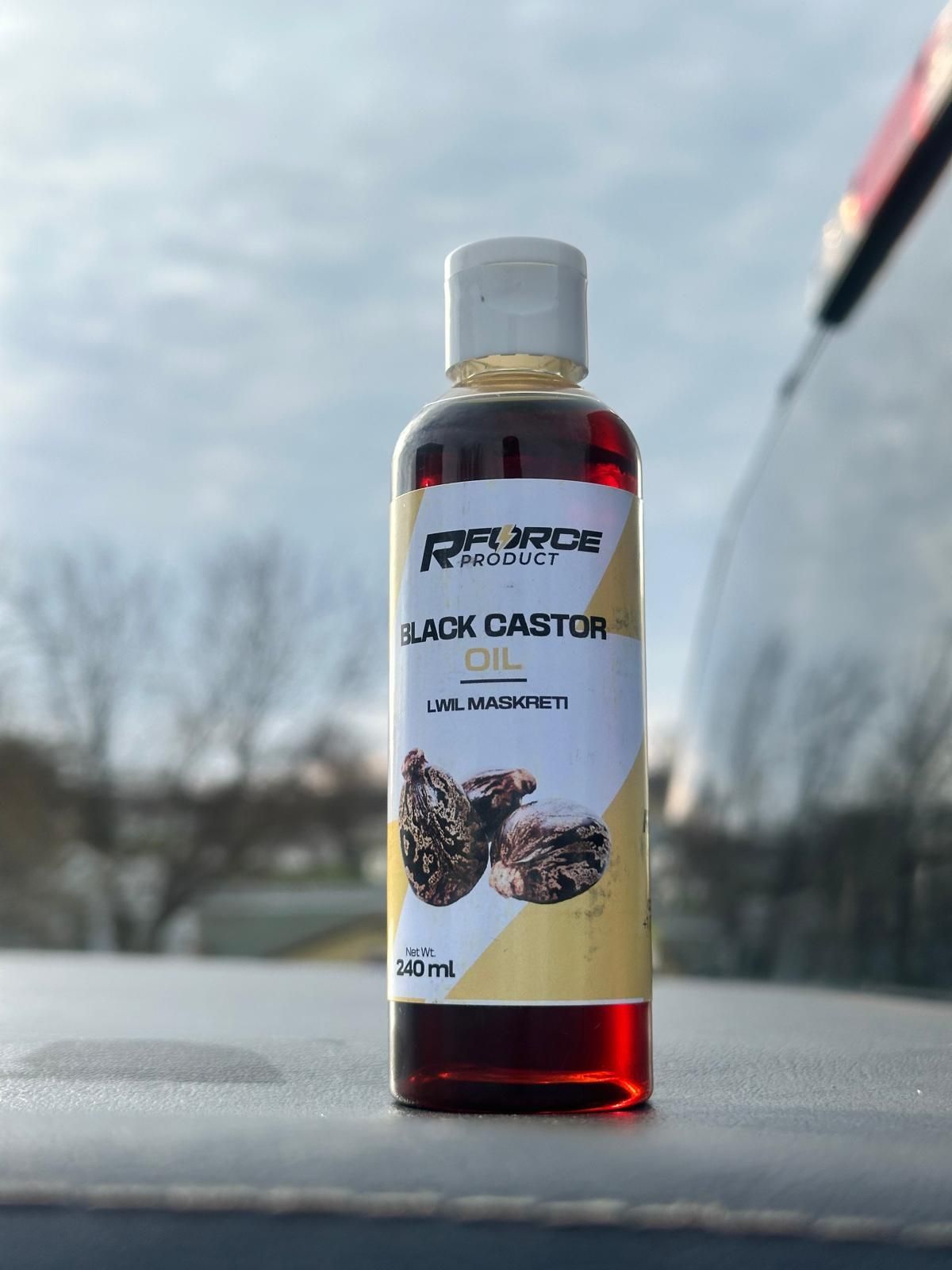 RForce Black Castor Oil – 240 ml (Lwil Maskreti)
