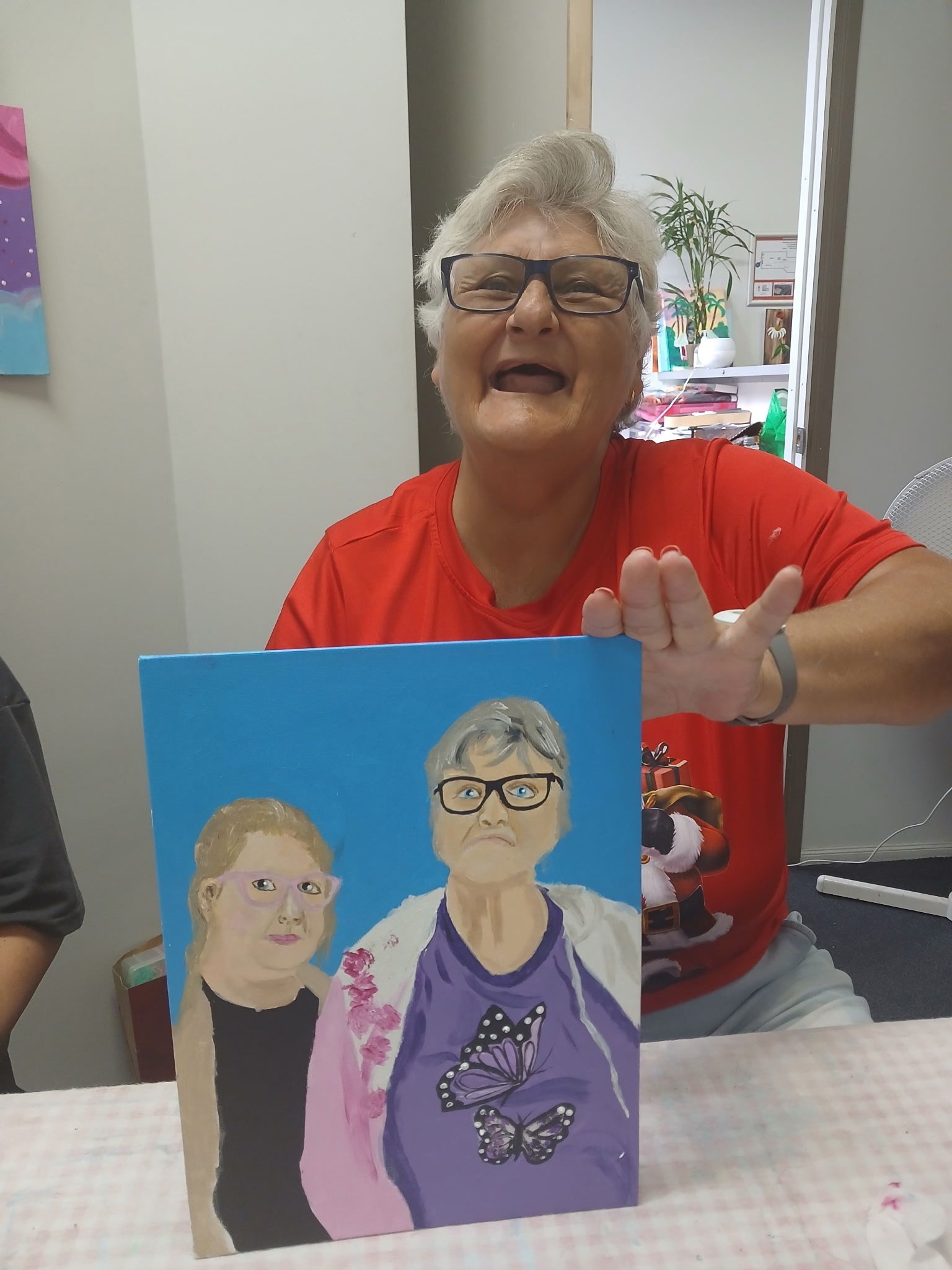 A close up of a palm tree leaf that looks like a fan