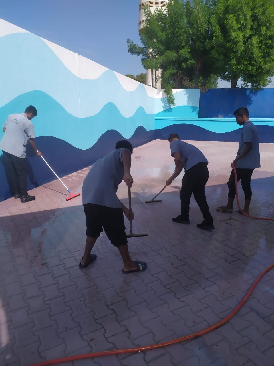 swimming pool cleaning