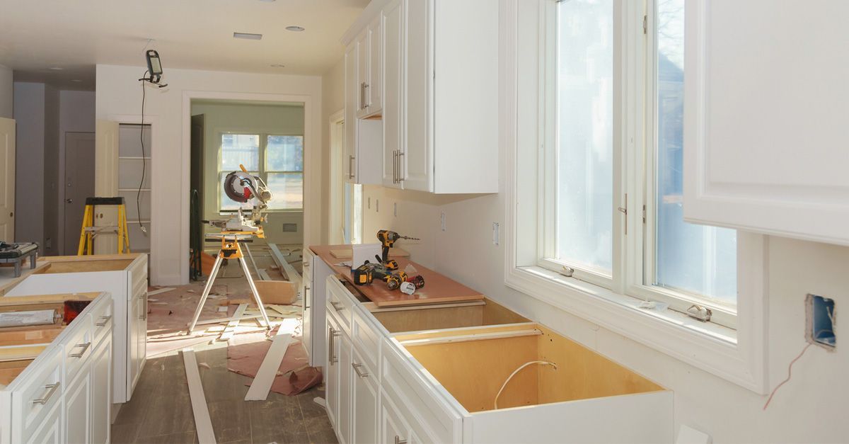 A kitchen under renovations.