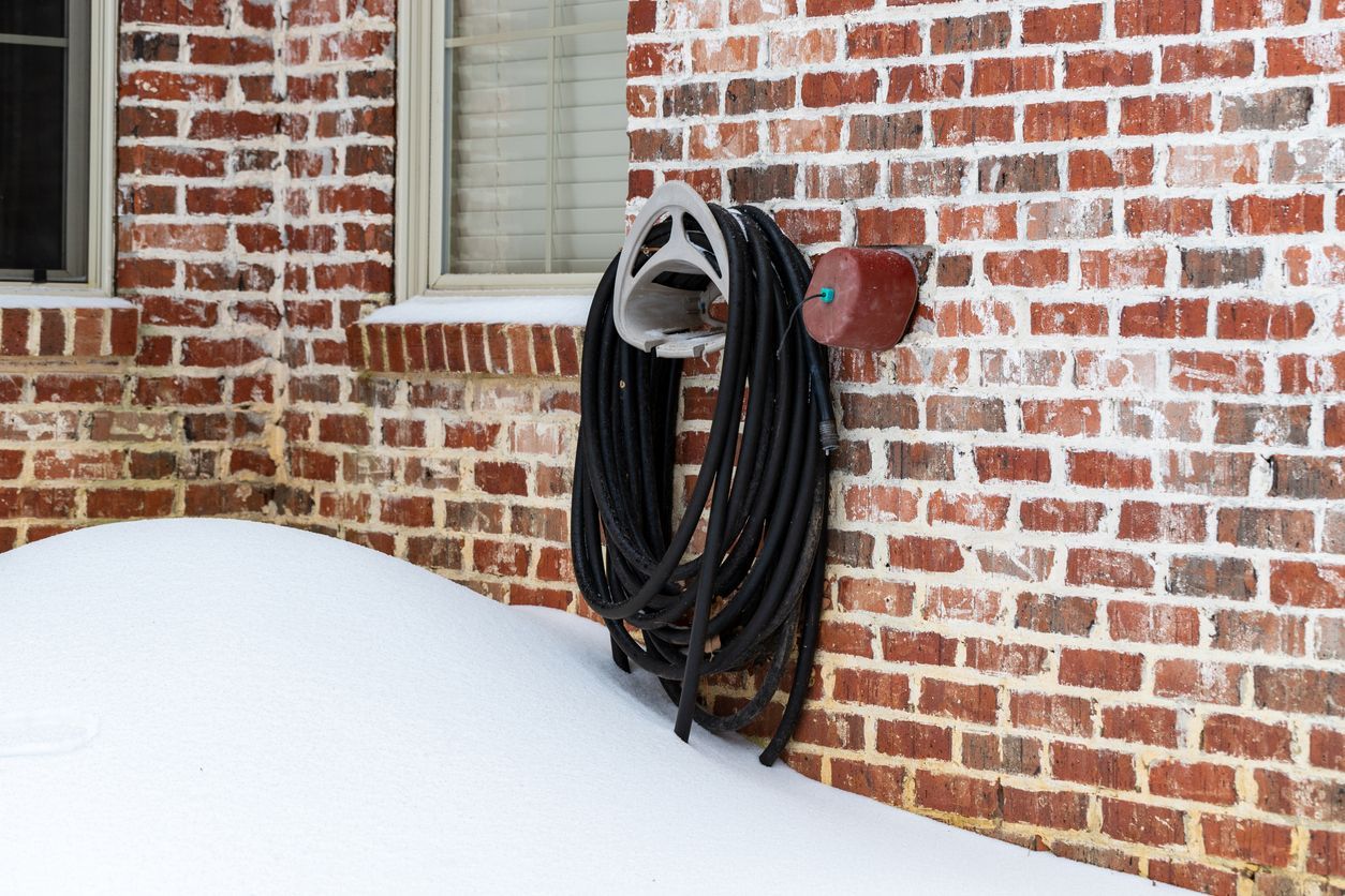 winter outdoor faucet