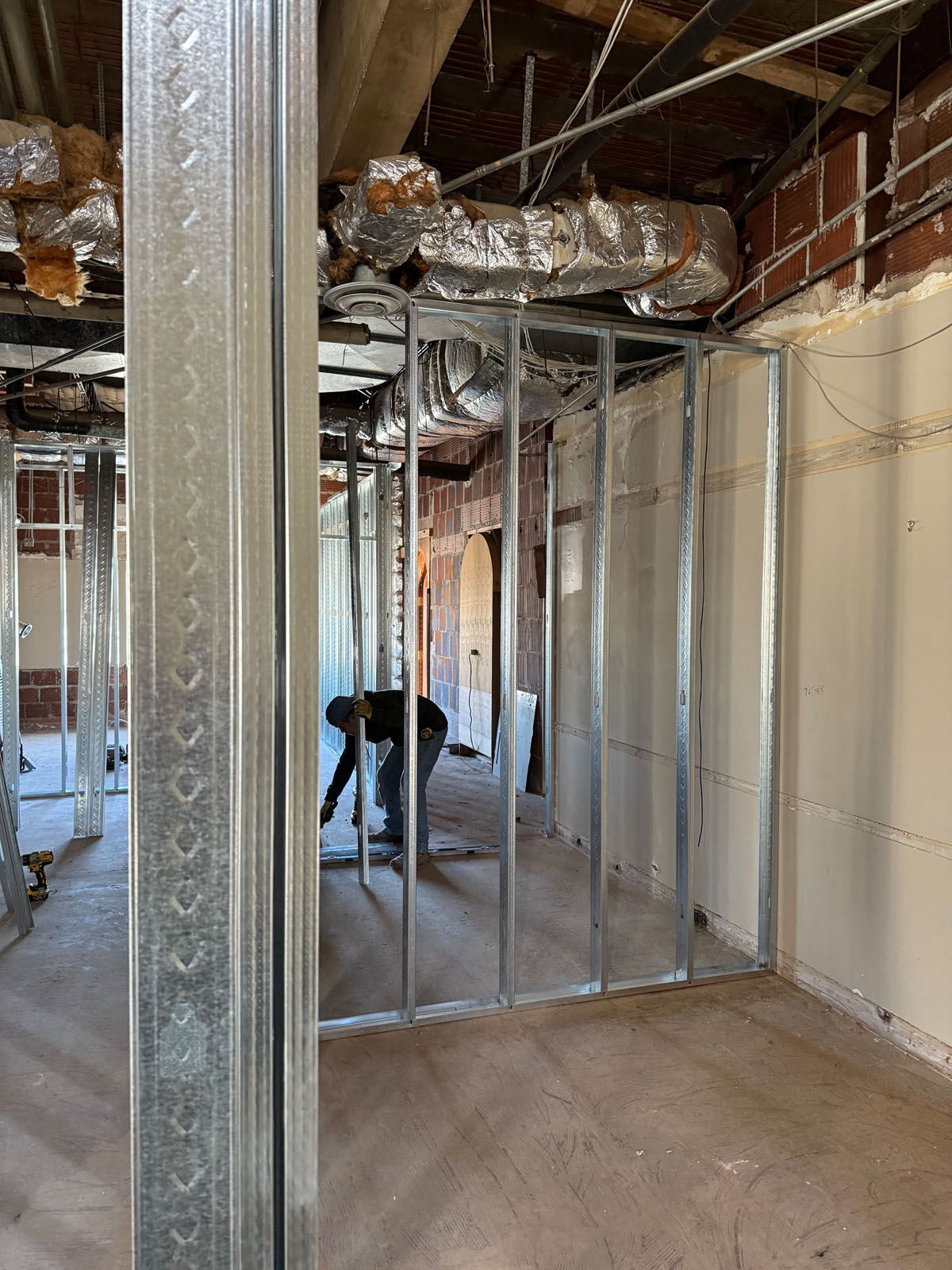 Lenz building under construction