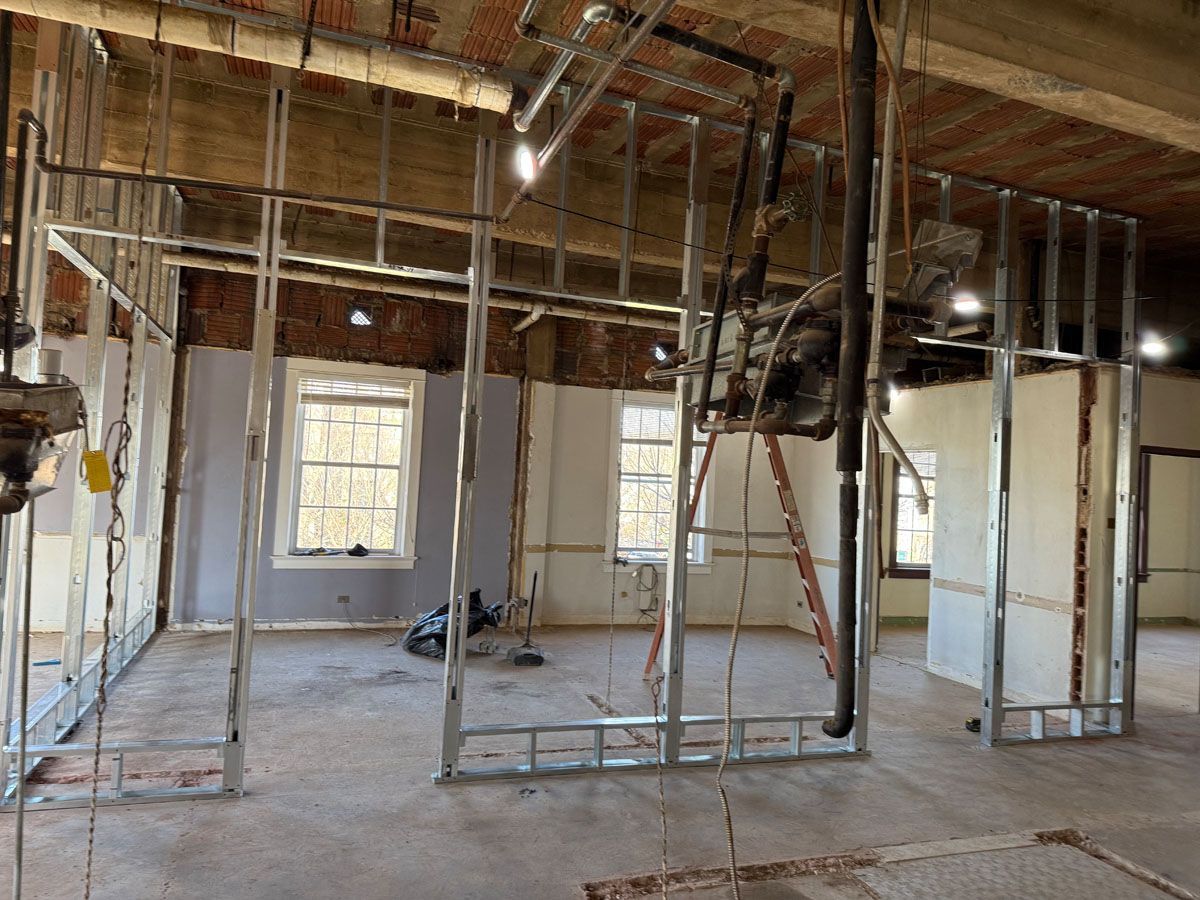 Lenz building under construction