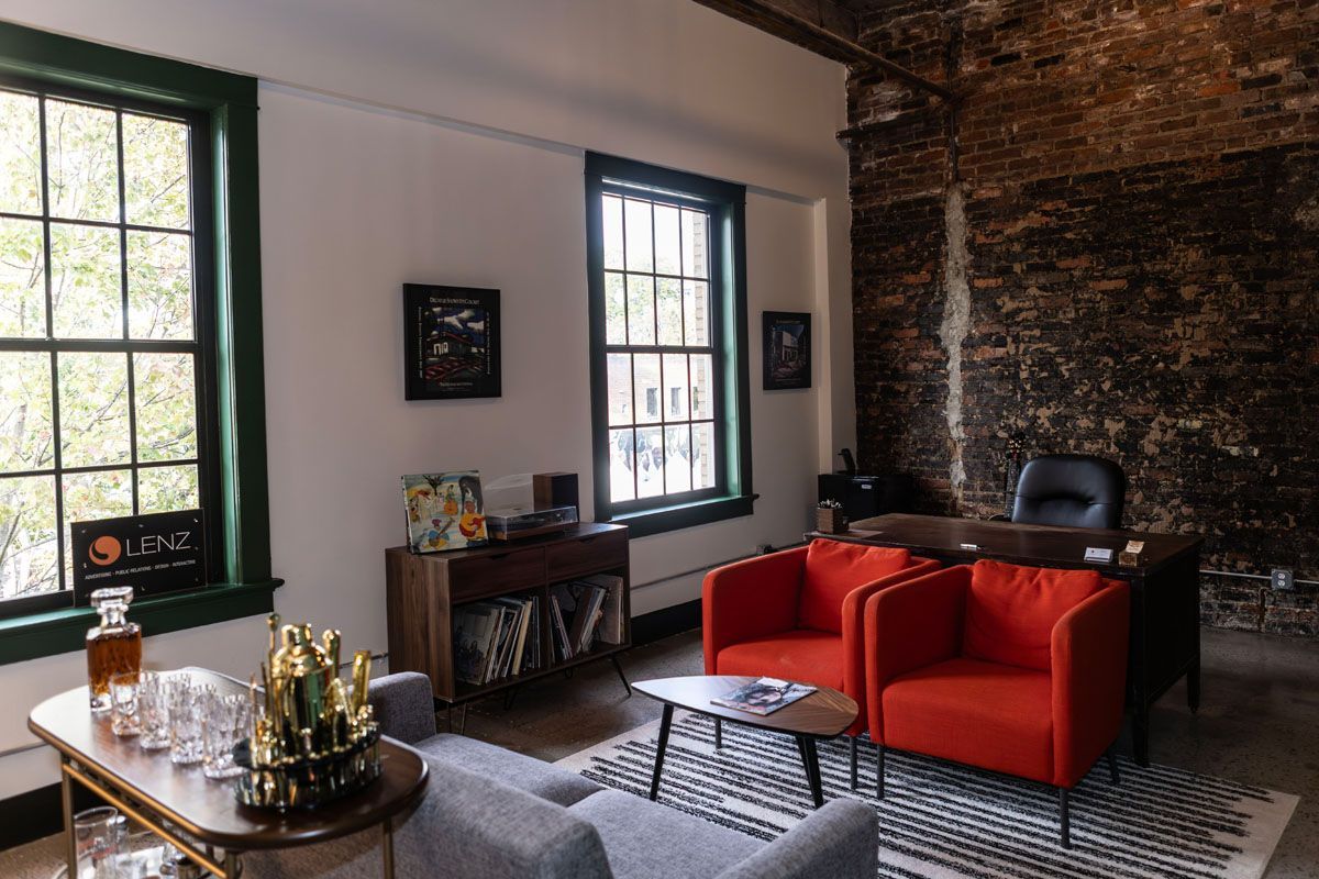 The CEO's office at the new Lenz building