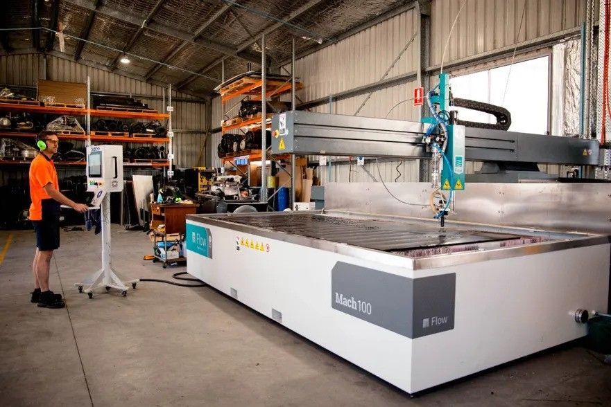 Flow Mach 100 waterjet system