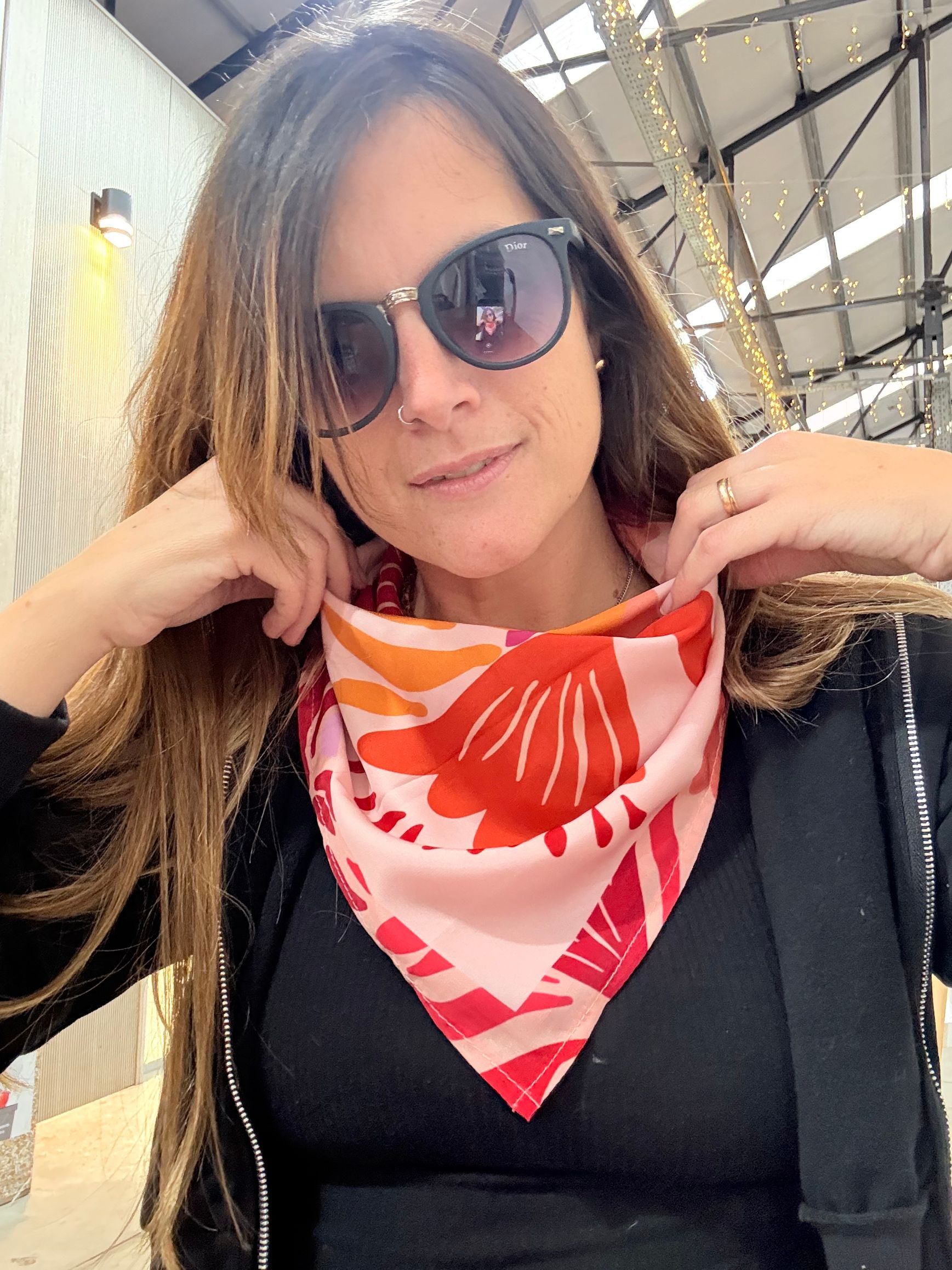 Flores de fuego - pañuelos estampados