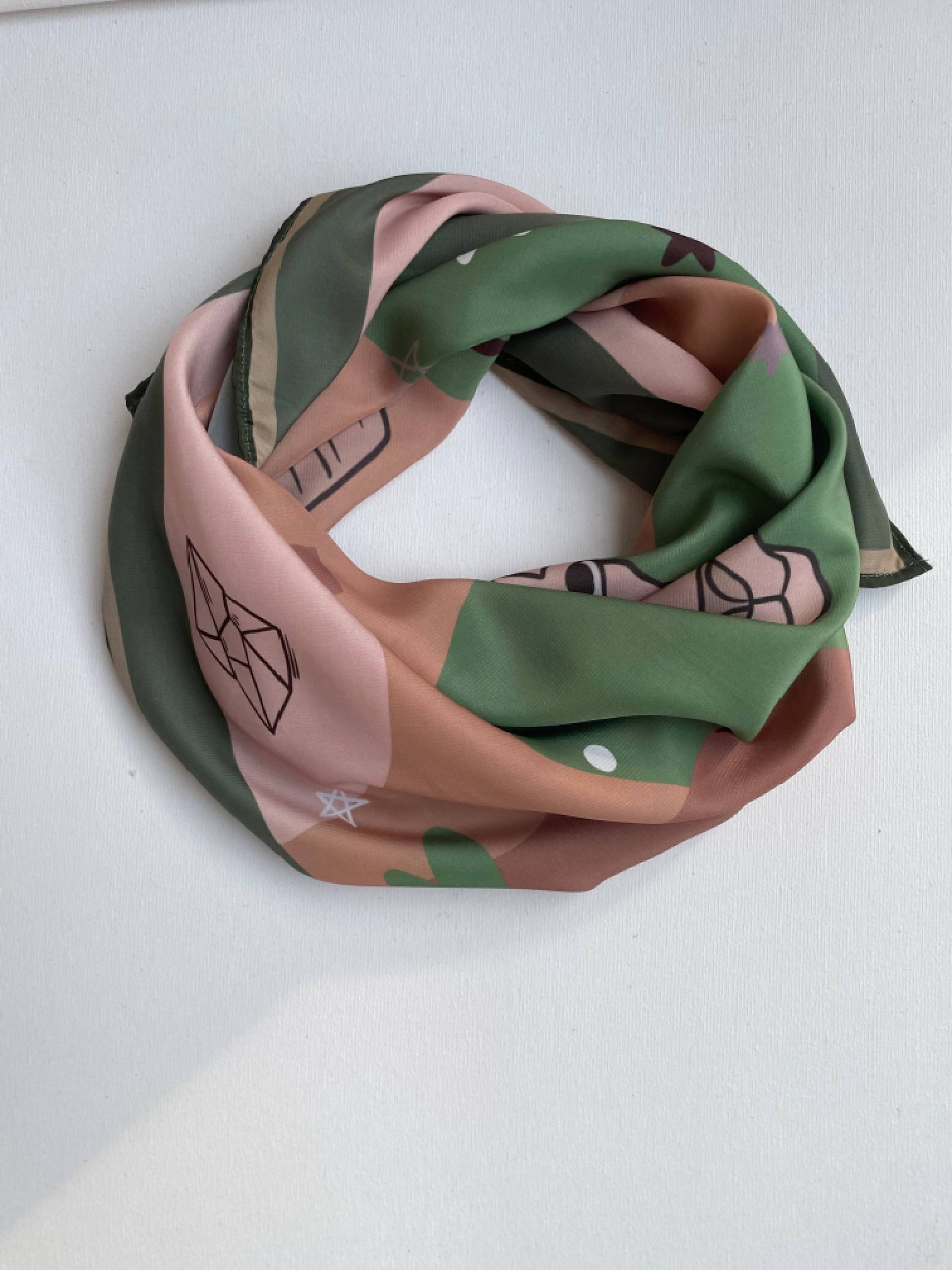 Capricornio -pañuelos diseño zodiacal