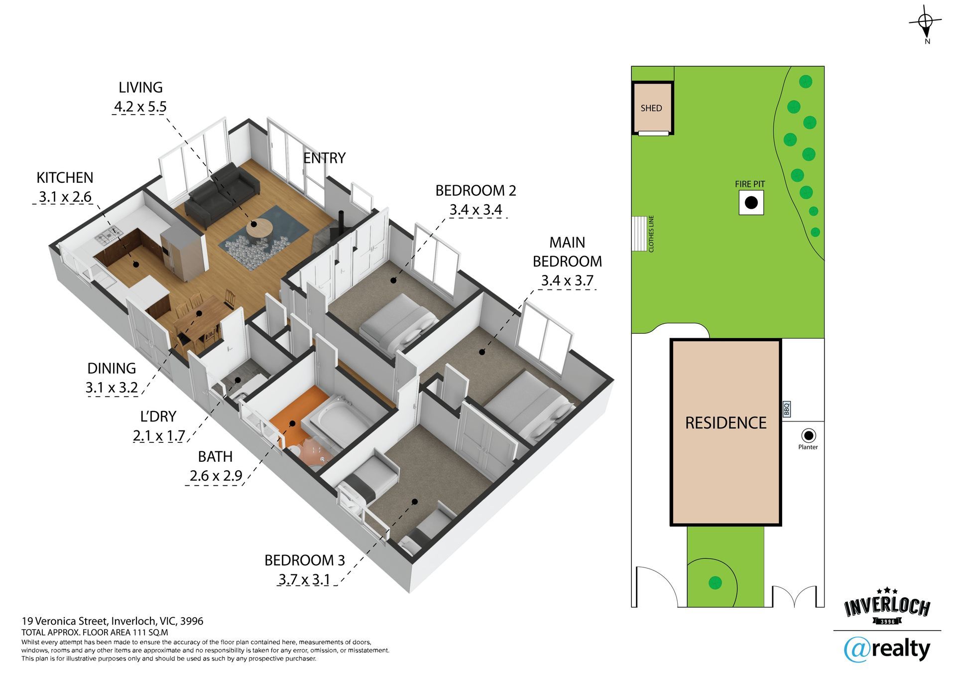 A 3d floor plan of a house with a lot of windows