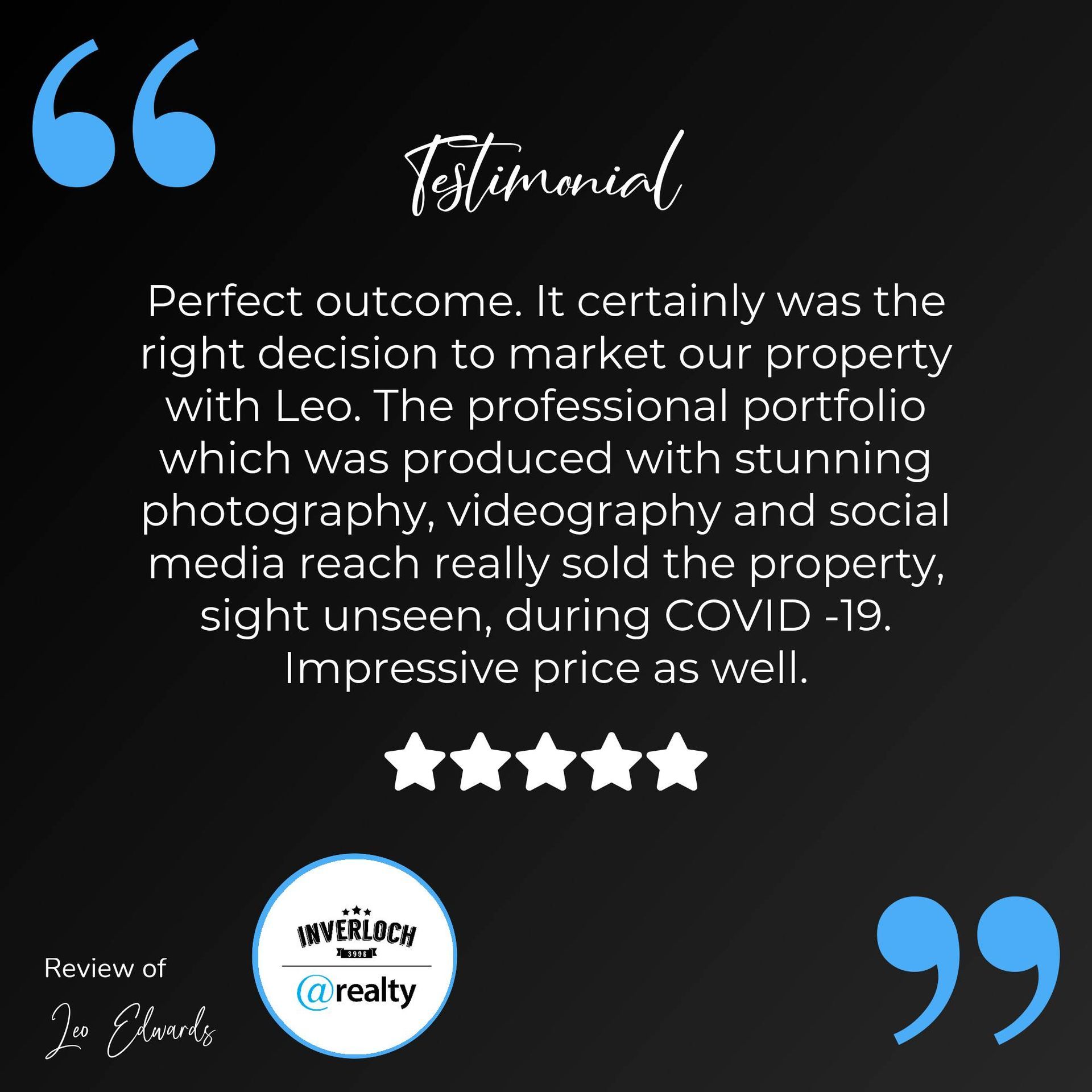 It certainly was the right decision to market our property with leo.