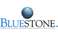 A bluestone logo with a blue ball in the middle.