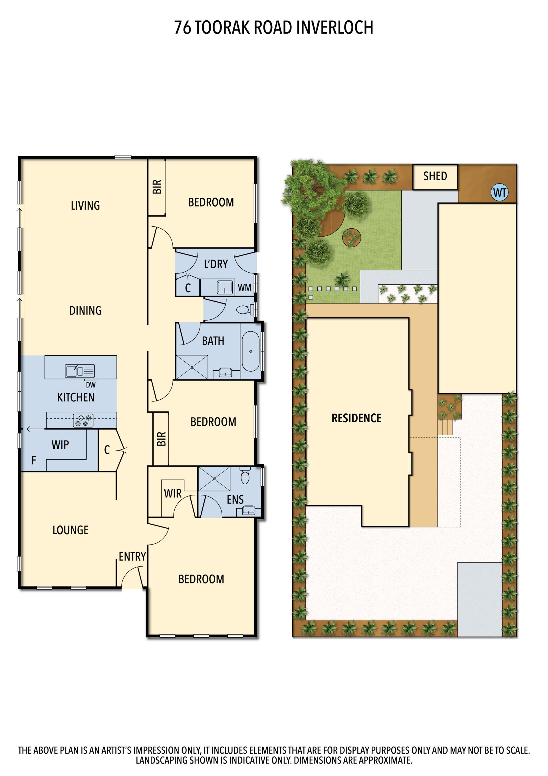 A floor plan of a house with a lot of rooms