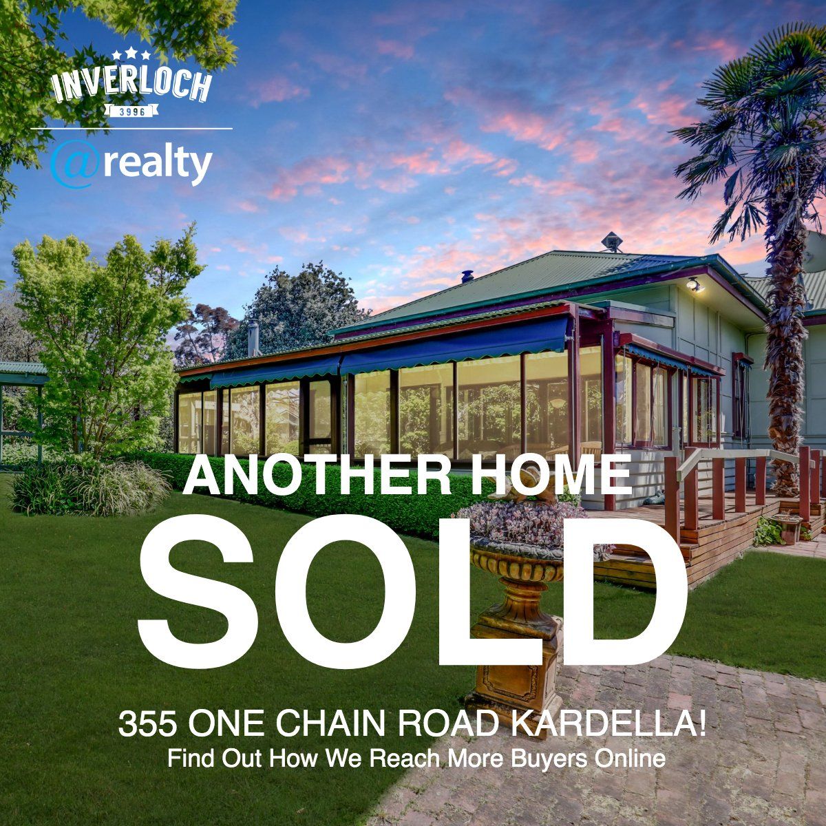 A picture of a house that has been sold by inverloch realty
