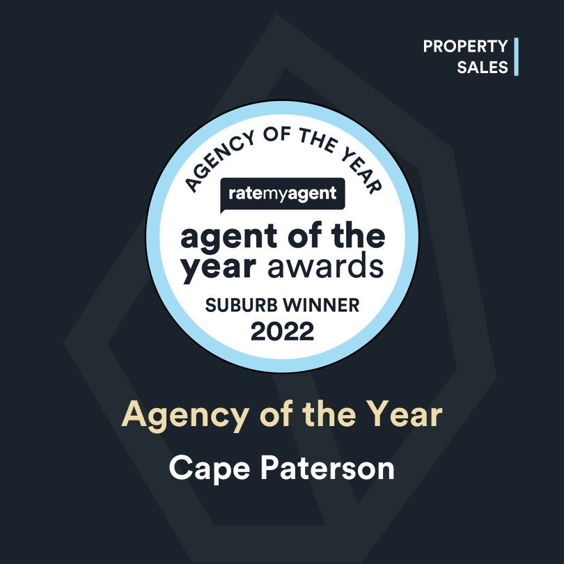 A logo for the agency of the year cape paterson
