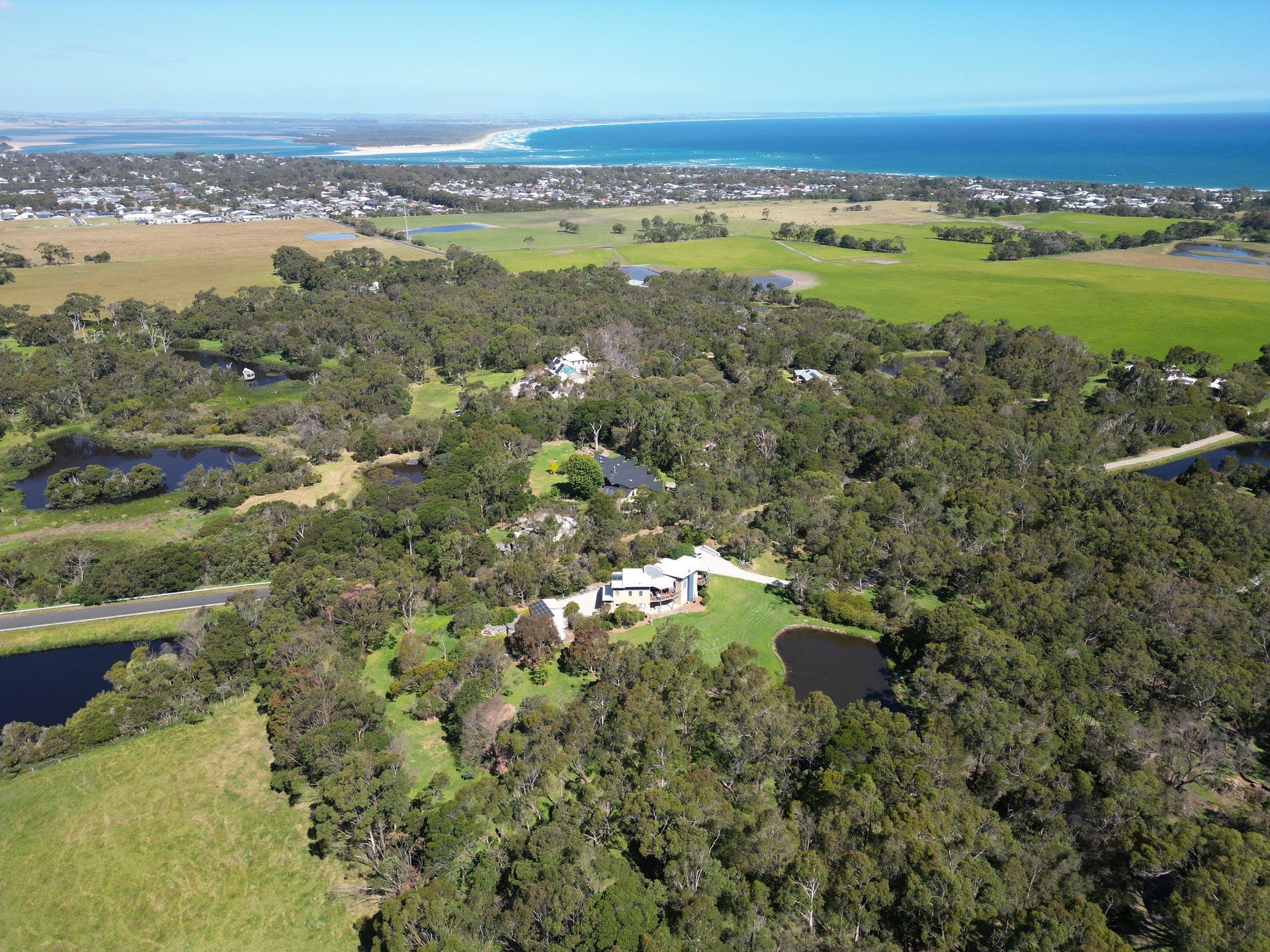 Prestige environmental estate property Albert Ruttle Drive Inverloch showing wetlands reserve
