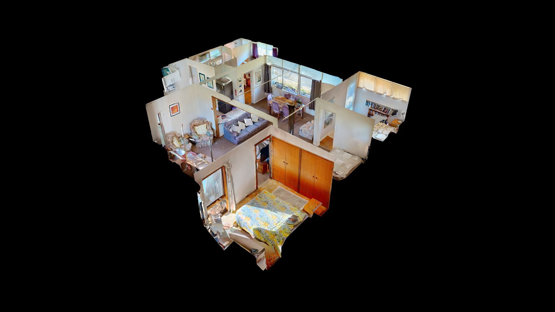 3D virtual tour screenshot of Inverloch coastal property interior