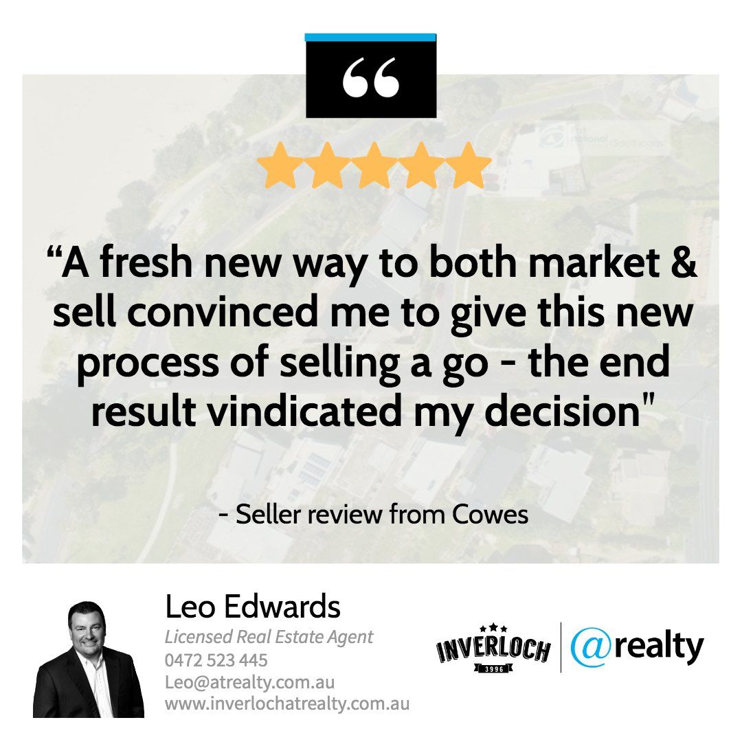A real estate agent is giving a review of a new process of selling a go - the end result vindicated my decision.