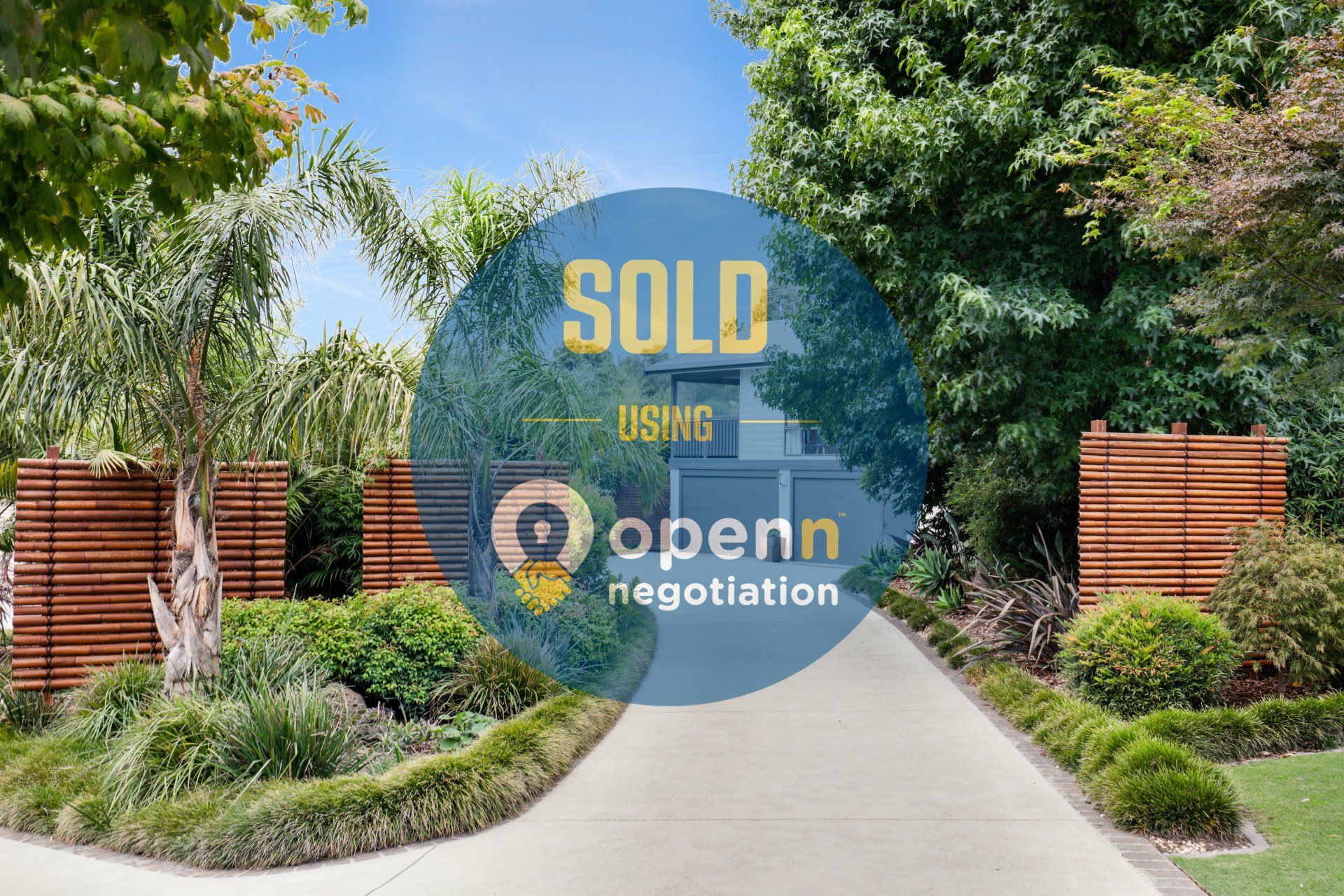 A picture of a house that has been sold by openn negotiation