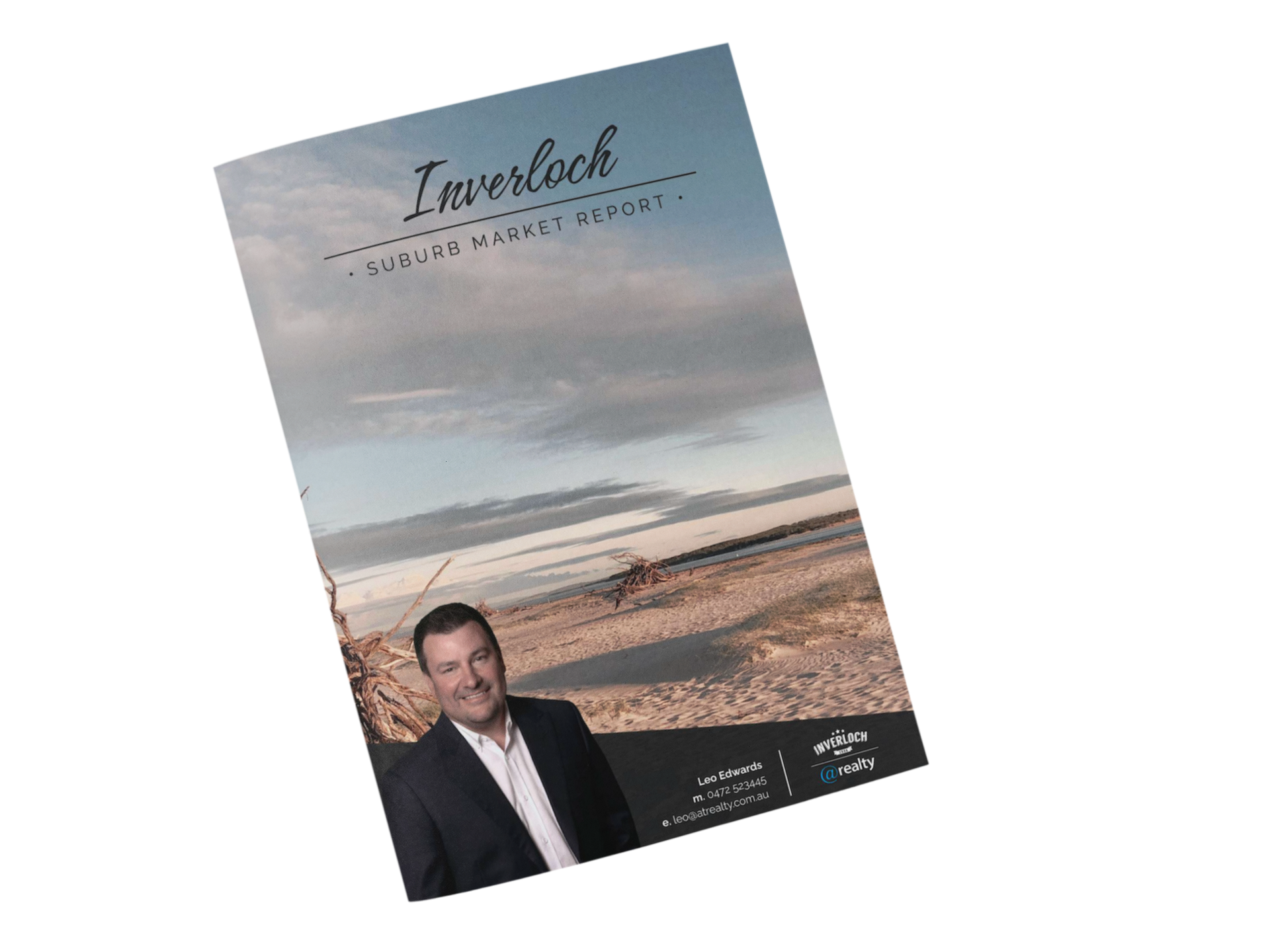 Brochure cover: Man in suit with 