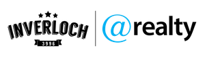 Inverloch Realty logo with black text and blue “@realty” on a white background