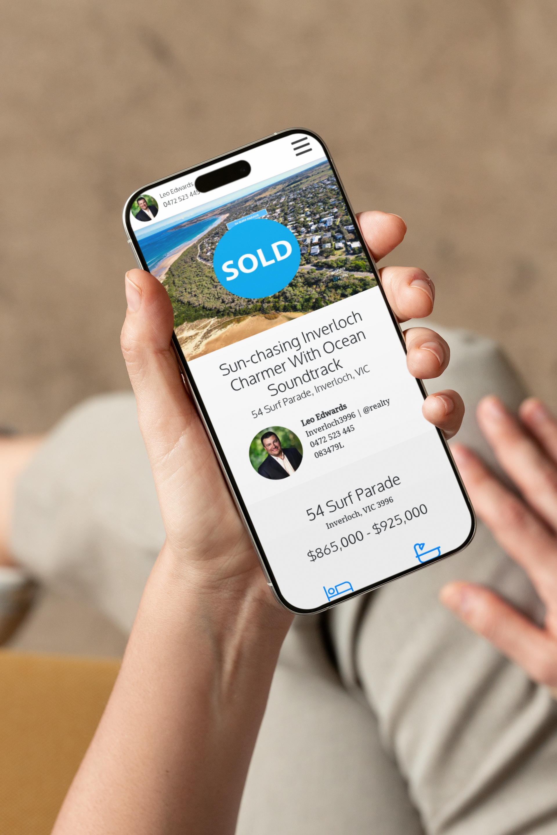 Professional real estate photography of mid-century Inverloch home