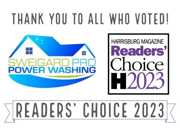 Harrisburg Magazine Readers Choice Simply the Best Pressure Soft Washing Surface Cleaning Driveway Patio Sidewalk — Harrisburg, PA — Linglestown — Sweigard Pro Power Washing