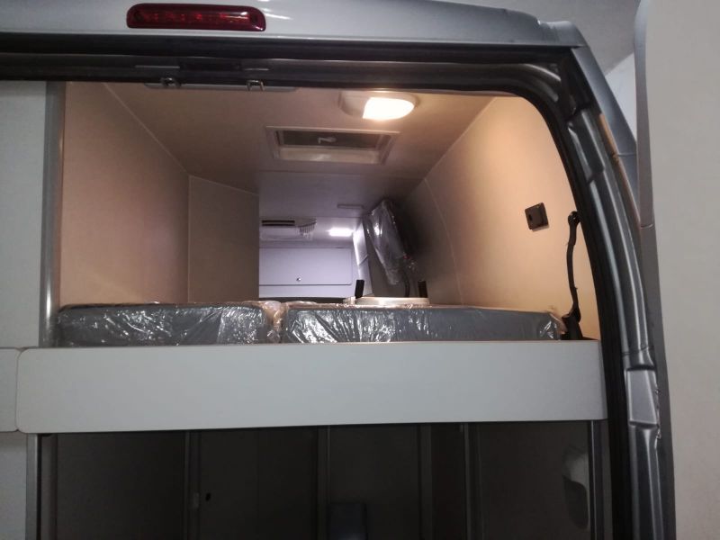 progettazione camper zona notte