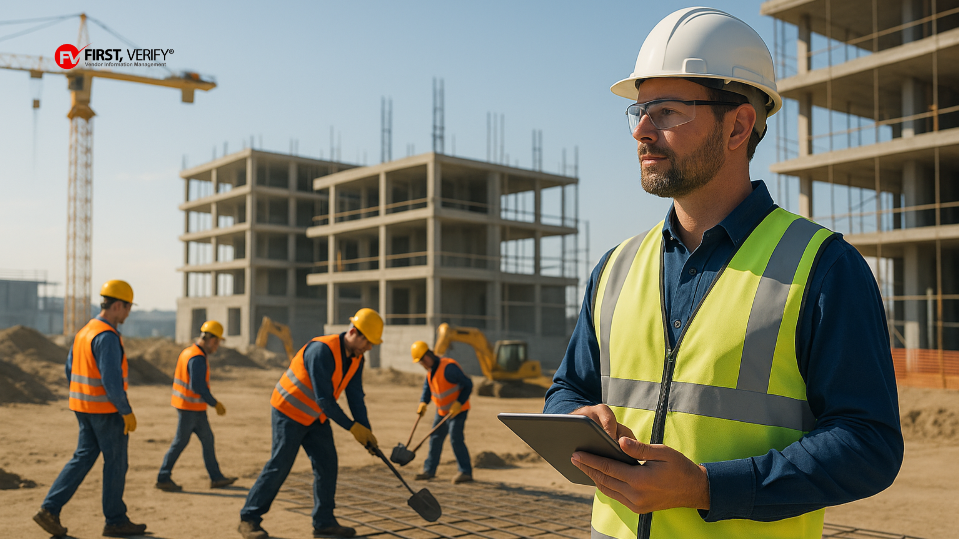 Safety manager reviewing contractor insurance compliance and COI documentation requirements