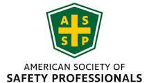 The logo for the american society of safety professionals.